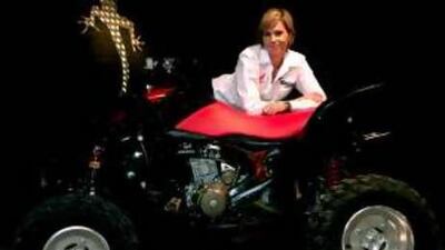 The bike racer Minky Botha is part of a growing community of female quad bikers.