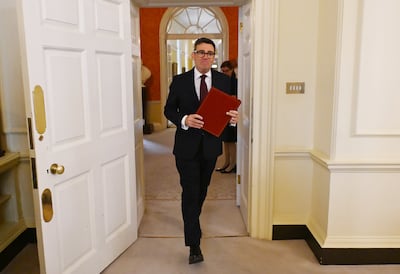 Prime Minister Andy Burnham inside No 10 Downing Street. Getty Images