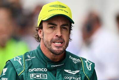 Fernando Alonso is not confident of Aston Martin's chances in Austria. AFP