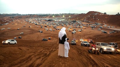 Despite modern sat-navs and cars, some Emirati citizens say they listen to traditional music when in the desert as a way of connecting with their heritage Jeff Topping / The National