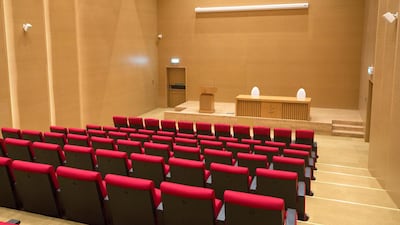 A presentation room for book launches and signings at the Sharjah Book Authority. Photo: Ruel Pableo for The National