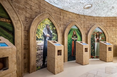 Inside the Palestinian pavilion at Expo 2020 Dubai. Photo: Suneesh Sudhakaran / Expo 2020 Dubai