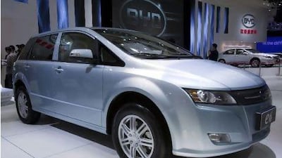 The BYD e6, while still yet to receive its full launch, is already operating as a taxi in the southern boom town of Shenzhen. BYD plans to sell a more powerful version of the car in the US. Equipped with a lithium-ion phosphate battery, it has a range of 300km and can be 50 per cent charged in just 10 minutes, according to BYD. Bloomberg News