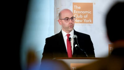 Fed governor Stephen Miran said interest rates are too high and wants to lower them aggressively to protect the labour market. Getty Images