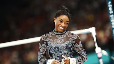American gymnastics superstar Simone Biles had an excellent qualification round at the Paris Olympics. EPA