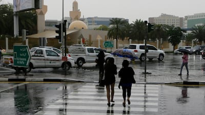 Wintry conditions were reported around the UAE this morning. Jeffrey E Biteng / The National