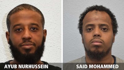 Ayub Nurhussein, 29, and Said Mohammed, 30, have been jailed for sending funds to support ISIS fighters in Iraq and Syria. Greater Manchester Police