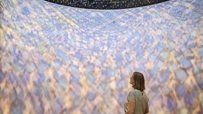 The Cabin by Khalid Shafar, a piece from Emirati Expressions at Manarat Al Saadiyat. Irene García León for The National.