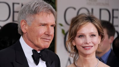 Harrison Ford, 76, and Calista Flockhart, 54: 22-year age gap. EPA