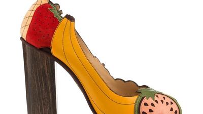 Banana Is My Business shoe; Dh3,900. Courtesy Charlotte Olympia