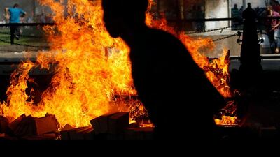 Muslim Brotherhood members and supporters of ousted Egyptian President Mohamed Morsi flee shooting in front of Azbkya police station during clashes in Cairo. Amr Abdallah Dalsh / Reuters