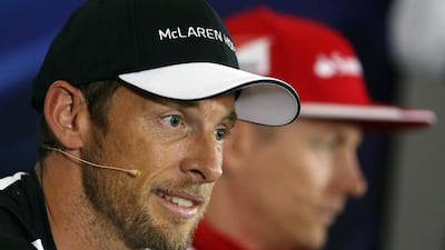 Jenson Button during the drivers press conference prior to the British Grand Prix. Geoff Caddick / EPA / July 2, 2015