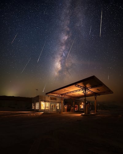 Abandoned gas station by Yousuf Al Qasimi. Photo: Yousuf Al Qasimi / Xposure Sharjah