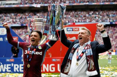 Aston Villa's Jack Grealish and manager Dean Smith have combined well to help realise promotion. Ed Sykes / Reuters