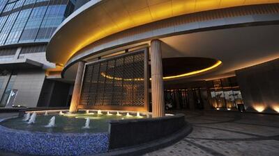 The new St Regis hotel on Abu Dhabi's Corniche. New hotel openings have helped tourism numbers rise in 2013. Picture courtesy St Regis