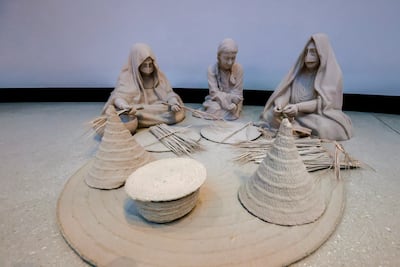 To Our Roots explores how Emirati women sustained daily life through craft, shared knowledge and traditions passed across generations. Victor Besa / The National