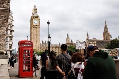 Tourists in London. The Electronic Travel Authorisation system will be expanded for all other nationals, except Europeans, in November. EPA