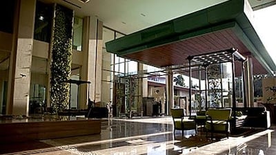 The ITC Royal Gardenia blends modern decor and an eco-friendly theme.