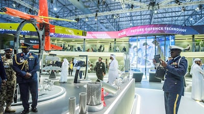 The Edge stand at the Dubai Airshow 2019. Leslie Pableo for The National