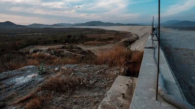 The Saddle Dam, part of the Grand Ethiopian Renaissance Dam (GERD), Ethiopia, near Guba in Ethiopia. AFP