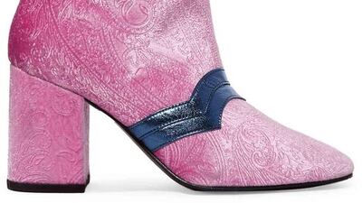 The I’m here to party boot to party (Pink) from MR by Man Repeller. Courtesy Net-a-Porter