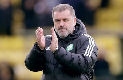 Celtic manager Ange Postecoglou. PA