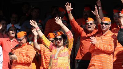 Many wore the colours of the Indian flag to mark the occasion