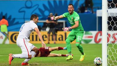 Clint Dempsey scored US’s second goal. Christopher Lee / Getty Images