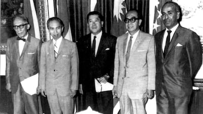 The very first meeting of the Association of Southeast Asian Nations (ASEAN) in Bangkok on 08 August, 1967. AFP PHOTO / HO / THAI MINISTRY OF FOREIGN AFFAIRS