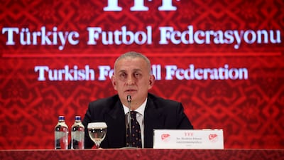 Ibrahim Haciosmanoglu, the president of Turkey's football federation, revealed hundreds of referees have betting accounts. AP