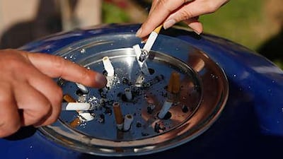 Making a change: refraining from smoking in public during Ramadan often requires a lot of willpower.