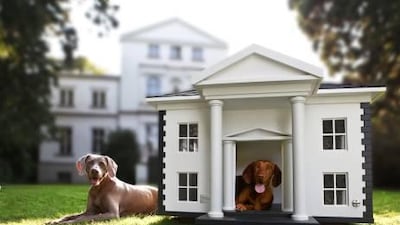 Many companies are offering luxurious dog houses.