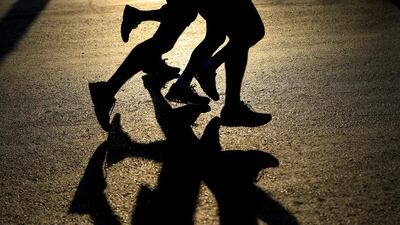 Runners compete in the 42 kilometer (26 mile) Beirut Marathon in Lebanon. Hassan Ammar / AP Photo