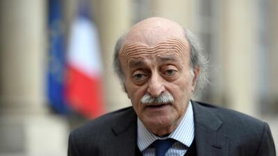 Lebanese Druze leader Walid Joumblatt. AFP