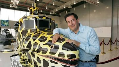 Herve Jaubert with one of his company's tailor-made submarines in Dubai.
