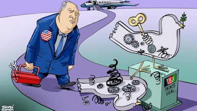 Our cartoonist Shadi Ghanim's take on the status of the Afghanistan peace deal.