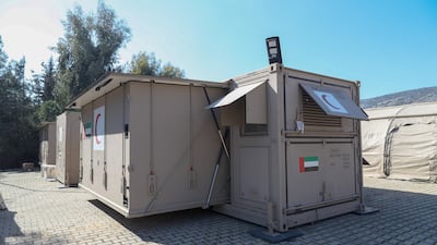 A mobile field hospital has been set up in Gaziantep in Turkey to treat earthquake victims. All photos: Wam