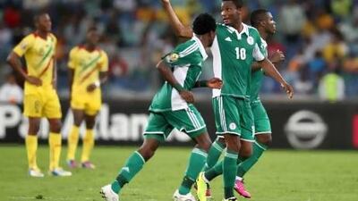 DURBAN, SOUTH AFRICA - FEBRUARY 06: John Obi Mikel of Nigeria celebrates during the 2013 Orange African Cup of Nations 1st Semi Final match between Mali and Nigeria at Moses Mabhida Stadium on February 06, 2013 in Durban, South Africa. (Photo by Anesh Debiky/Gallo Images/Getty Images) *** Local Caption *** 160807384.jpg