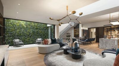 Included within the accommodation are three floors of fabulous entertaining, leisure and living space. Courtesy Knight Frank