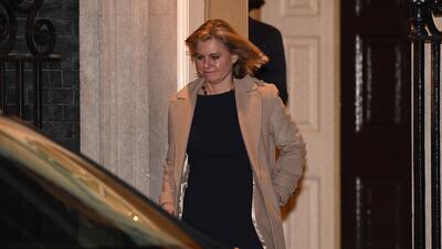 Justine Greening leaves 10 Downing Street after resigning from the position of secretary of state for education. Leon Neal/Getty Images