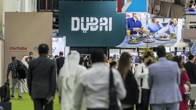 A raft of measures to support the hospitality sector were set out at Dubai's Arabian Travel Market 2021, including a one-month trial to ease Covid-19 rules for bars, restaurants and live venues. Antonie Robertson / The National
