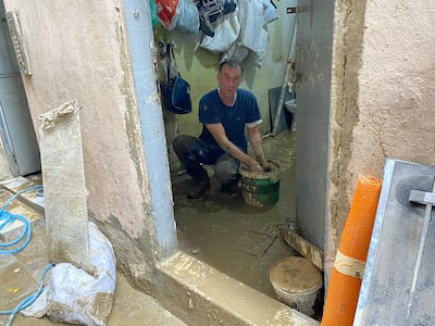 Ceramics worker Muzaffer cleans his stock room. Lizzie Porter/The National