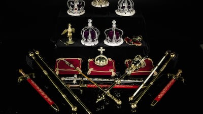 Replicas of the British Crown Jewels from the 1950s. All photos: Sotheby's