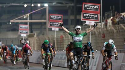 Mark Cavendish won the Green Jersey at the 2016 Abu Dhabi Tour. Christopher Pike / The National