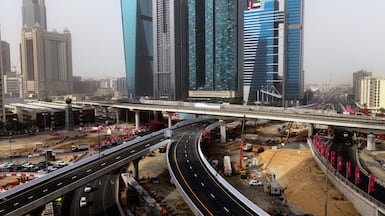 Each bridge in Dubai's Trade Centre area expansion has two lanes in both directions. Photo: RTA