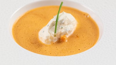 Seafood bisque.