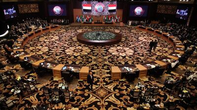 Critics say that the Arab League Summit failed to adequately address the question of Palestine. Khalil Mazraawi / AFP Photo