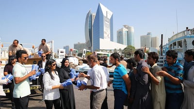 A charity event being held to commemorate Zayed Humanitarian Day. WAM