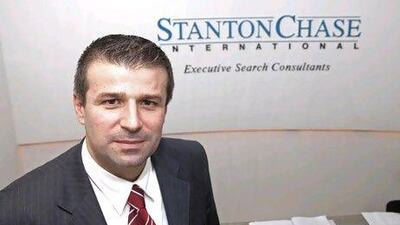 Panos Manolopoulos, the vice chairman at Stanton Chase International in Dubai. Jeff Topping / The National