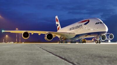 A British Airways A380. Courtesy British Airways